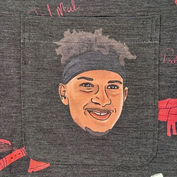 Shinesty x NFLPA Patrick Mahomes Hawaiian Shirt Mens Small Kansas City Chiefs - Picture 2 of 6